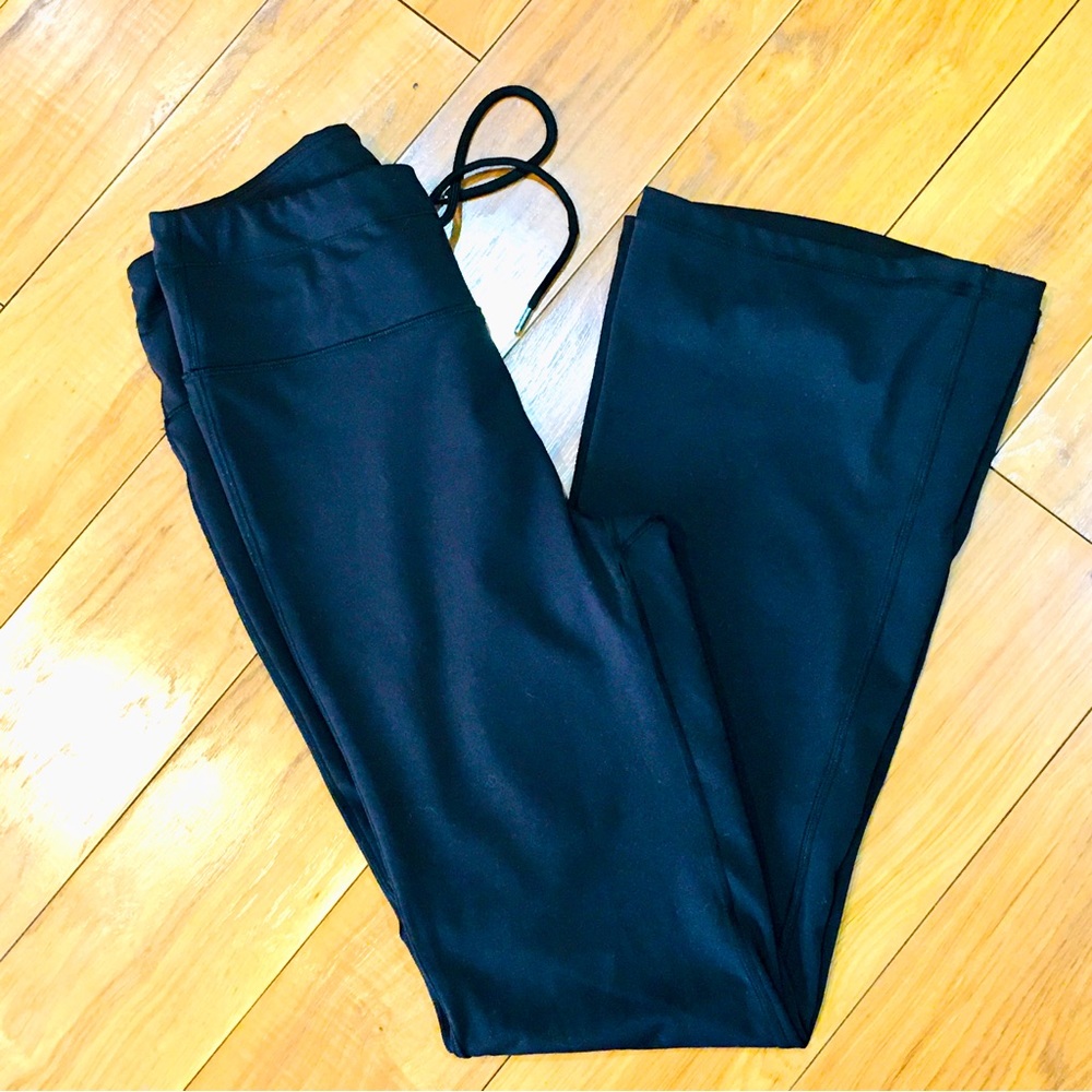 Yogalicious black wide leg yoga pants leggings workout fitness preppy sm…